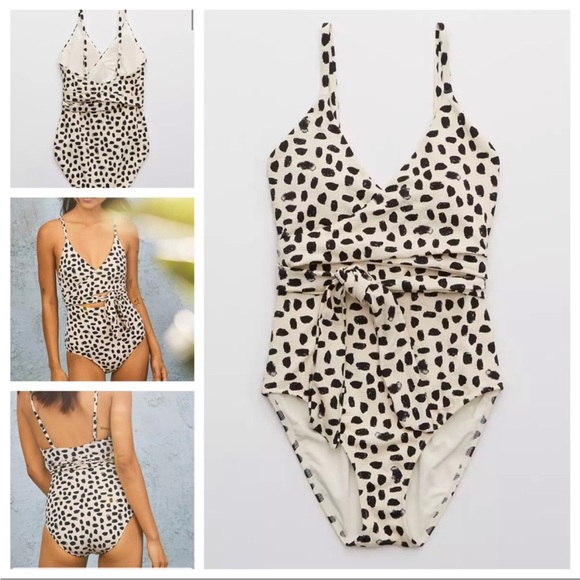 Aerie Wrap One Piece Swimsuit - Picture 1 of 3